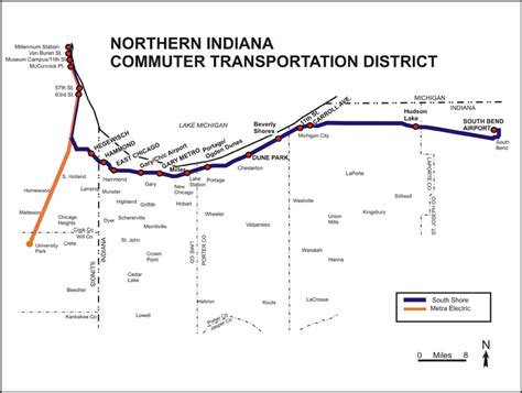 Northwest Indiana Railroad Map | South Shore Trains & Schedules