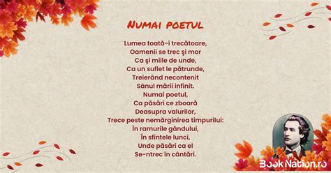 Top 38 Poezii Mihai Eminescu - cele mai frumoase poezii