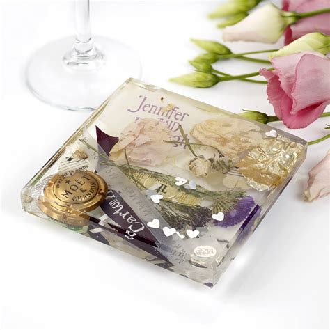 Personalised Wedding Keepsake Coasters By Isabella Day, Goldsmith | notonthehighstreet.com