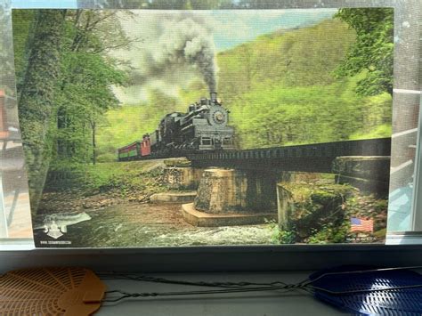 3D Locomotive Train Poster