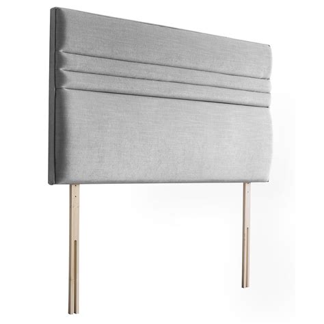 Silentnight Roma Slate Grey Fabric Headboard, Single | Co...