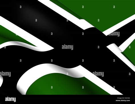 Vinnland 3D Flag. Close Up Stock Photo - Alamy