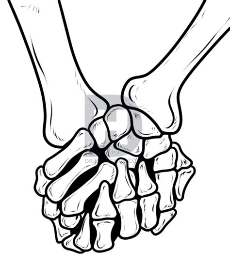 Skeleton Hand Drawing Tutorial at GetDrawings | Free download