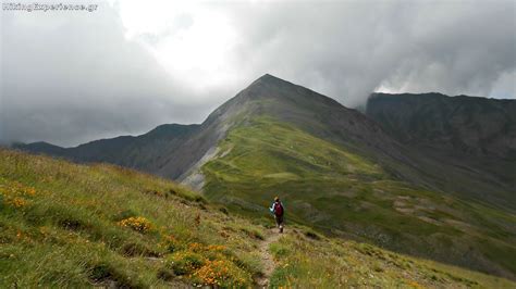 Approaching the summit of Mount Grammos (2,521 m), the 4th highest ...