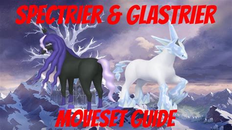 Spectrier & Glastrier Moveset Guide | Pokemon Sword & Shield Crown Tundra - YouTube