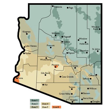 Map Arizona Climate - Share Map