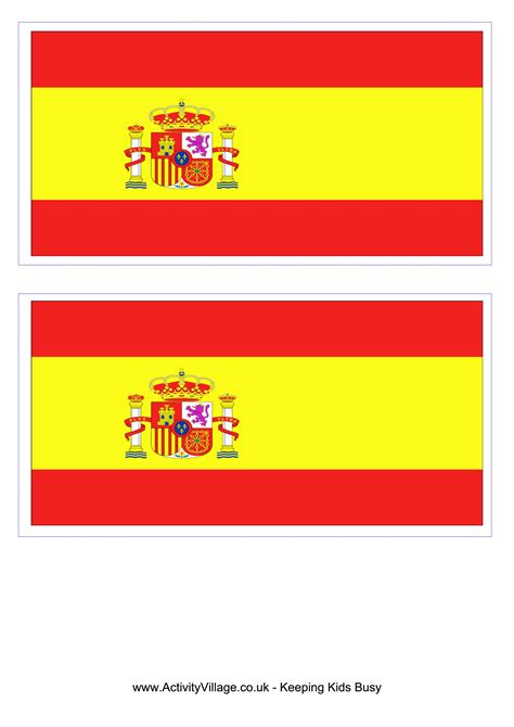 Printable Flag Of Spain