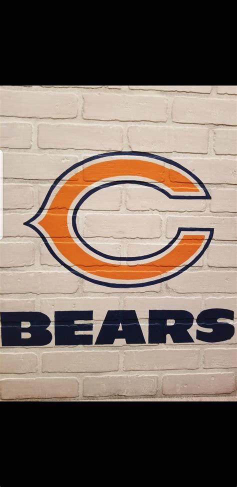 Chicago Bears Brick Wall Art - Etsy