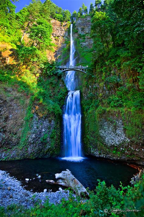 Multnomah Falls Along Columbia River Gorge - Jeffrey Favero Fine Art Photography