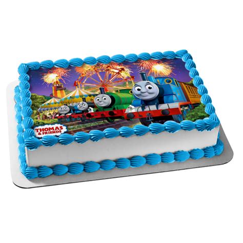 Thomas and Friends Percy Gordon James Edible Cake Topper Image ABPID06 – A Birthday Place