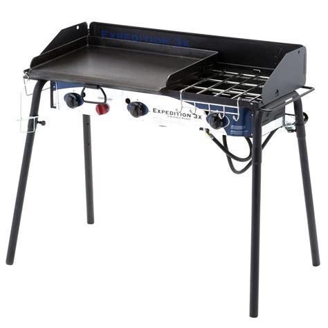 Camp Chef Expedition 3X 3-Burner Portable Propane Gas Grill in Black with Griddle-TB90LWG - The ...