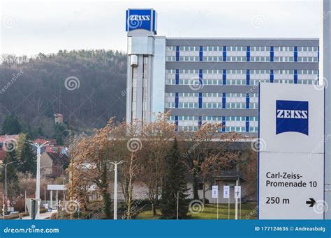 Jena, Germany - January 12, 2020: Zeiss Headquarters in Jena. Carl Zeiss is a German Firm ...