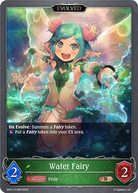 Water Fairy (Evolved) - SD01: Regal Fairy Princess - Shadowverse: Evolve