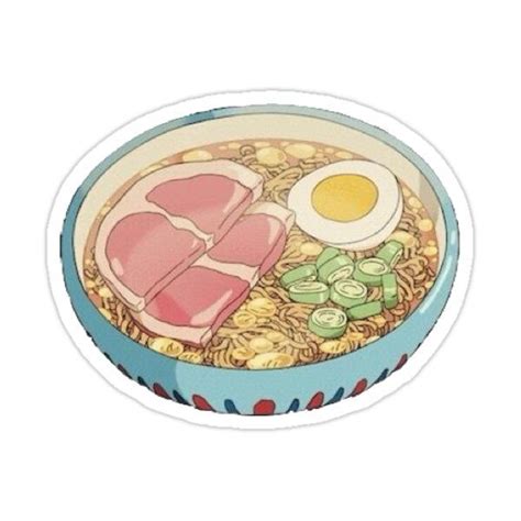 "ponyo ramen" Sticker for Sale by anoukfishy | Cute food art, Ponyo, Food drawing