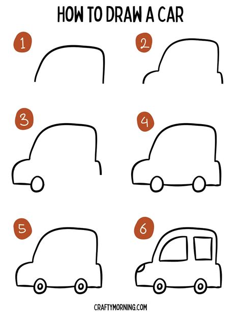 How To Draw A Cartoon Car Easy Drawingforallnet - vrogue.co