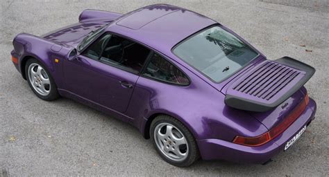 This 1991 Porsche 911 Turbo Is A Purple Jewel With Just 310 Miles (550km) Under Its Belt | Carscoops