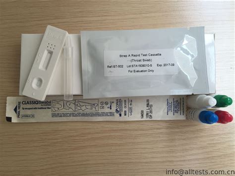 Throat Swab Specimens Strep A Antigens Rapid Test Kits , Strep Throat ...