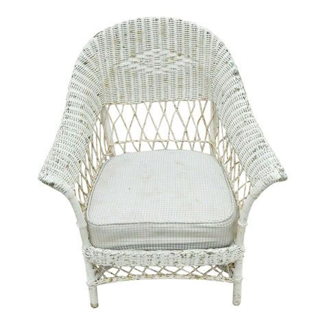 Early 20th Century Antique Victorian Wicker Rattan Sunroom Patio Lounge ...