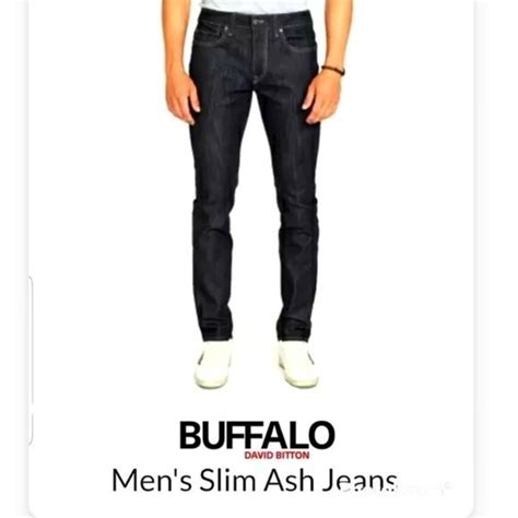 Buffalo David Bitton Men's Black Jeans | Depop