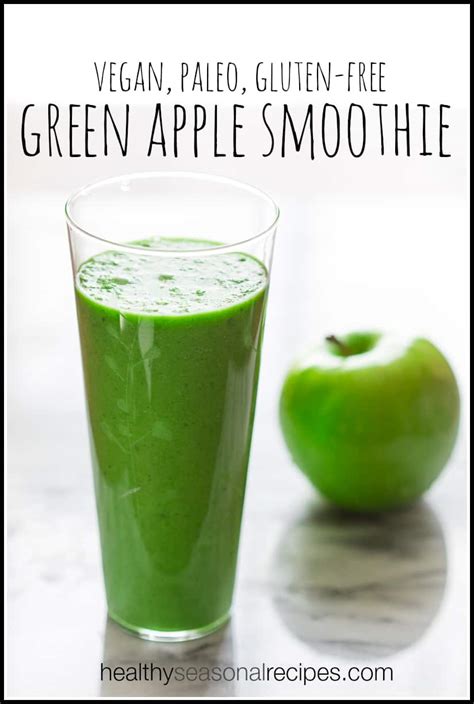 paleo green apple smoothie - Healthy Seasonal Recipes