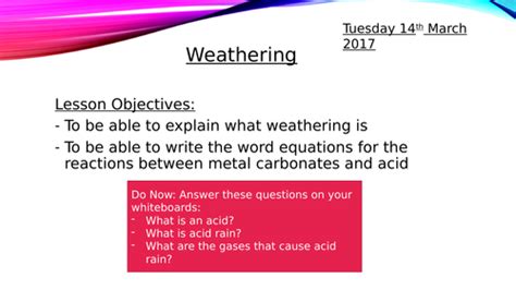 Weathering and the carbon cycle | Teaching Resources