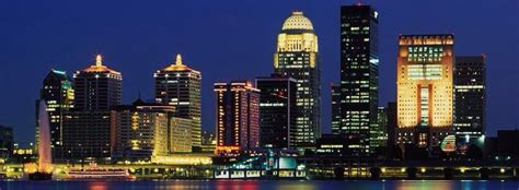 Louisville, KY | Louisville skyline, City lights at night, City lights ...