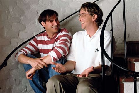 Steve Jobs And Bill Gates Shaking Hands