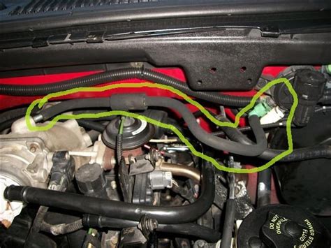 I need a diagram/photo/schematic of 1999 Ford F-150 Tritan 5.4 engine vacuum hose connections ...