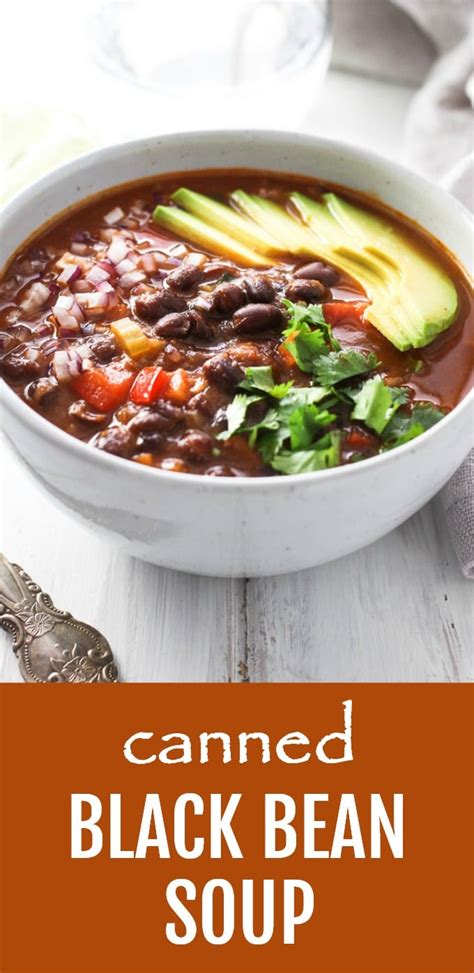 Canned Black Bean Soup (Quick and Easy Recipe) | MariaUshakova.com