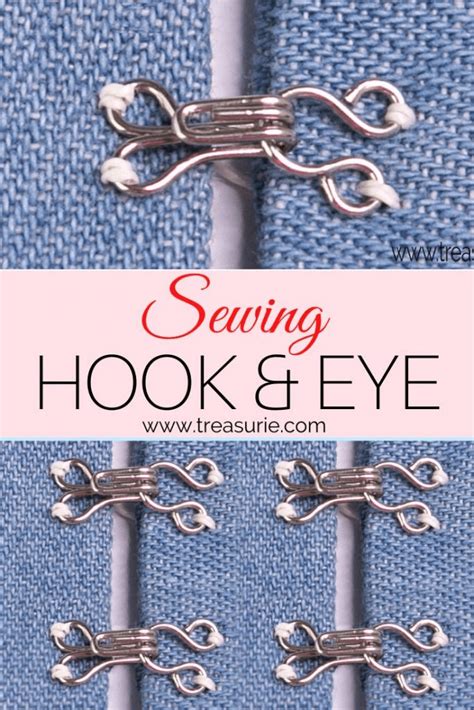 Hook and Eye Sewing - TUTORIAL for Beginners | TREASURIE