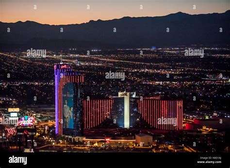 Aerial view of Rio All Suite Hotel and Casino, the Strip, Las Vegas ...