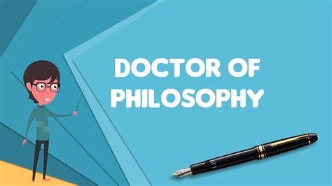 What is Doctor of Philosophy?, Explain Doctor of Philosophy, Define Doctor of Philosophy - YouTube