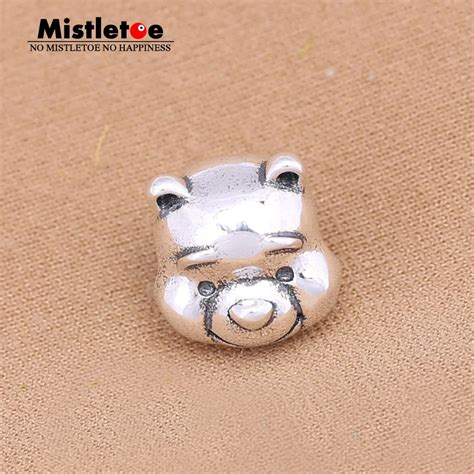 Original Authentic 925 Sterling Silver Animal Bear Charms Beads Fit ...