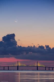 Tampa Bay Skyway Bridge Moonrise | Forgot to publish my shot… | Flickr
