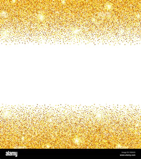 Abstract Golden Sparkles on White Background. Gold Glitter Dust Stock ...