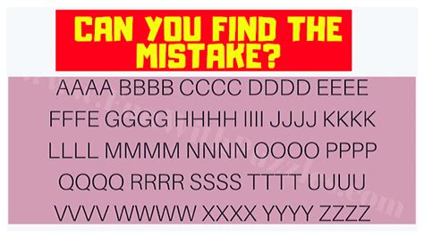 Spot the Mistake: Fun Picture Puzzles and Answers