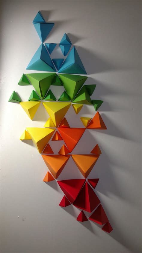 Origami Tetrahedron Wall Art | Declan Webb