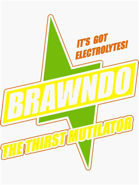 "Brawndo logo" Sticker for Sale by DANIELLYNCH | Redbubble