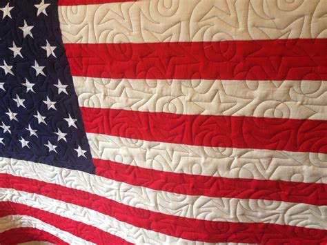 CowgirlQuilter...The Quilted Mule: American Flag Quilt...finished