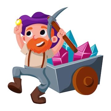 Free clip cartoon gold miner, Download Free clip cartoon gold miner png ...