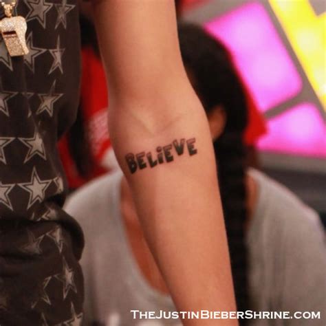 Justin Bieber discusses his new Believe tattoo with David Letterman