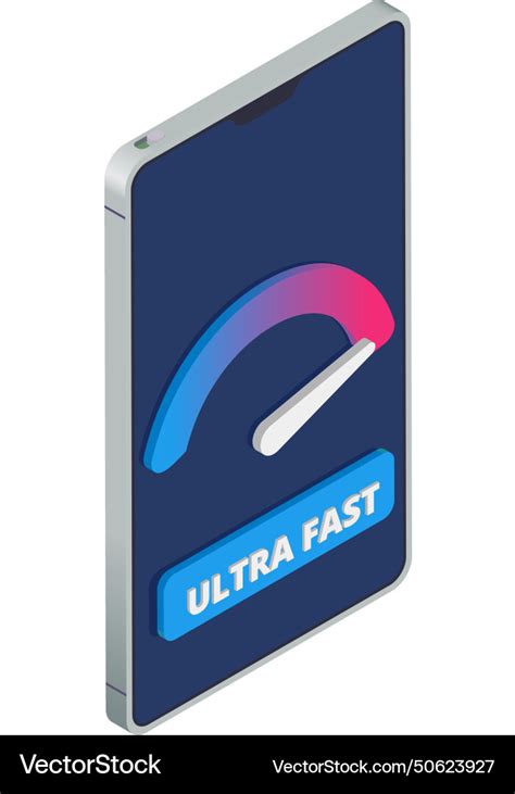 5g speed test composition Royalty Free Vector Image