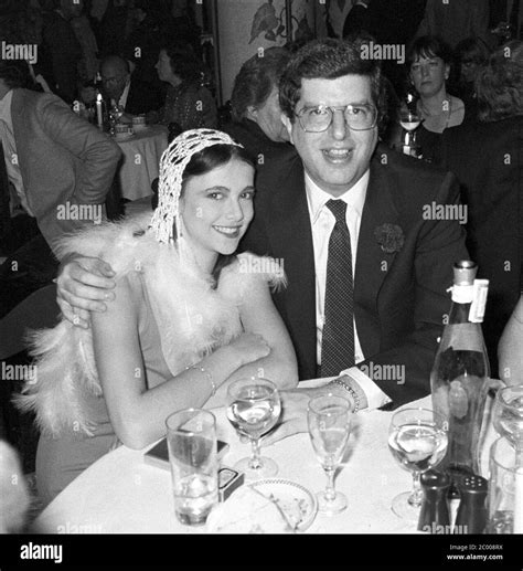 LONDON, UK. Dec 1980: Composer Marvin Hamlisch & actress Emma Samms at ...