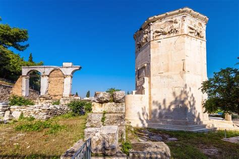 Premium Photo | Tower of winds or aerides on roman agora athens greece