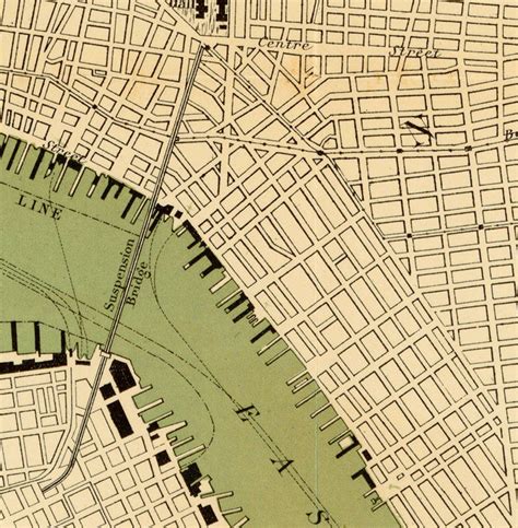 Old Map of New York, 24"x18" United States 1890 Manhattan - VINTAGE MAPS AND PRINTS