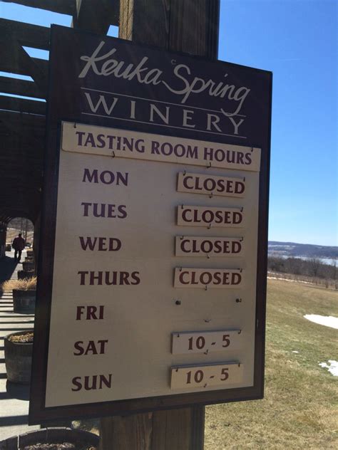 Keuka Springs Winery, Keuka Lake: winter hours... | Winery tasting room, Keuka lake, Finger lakes ny