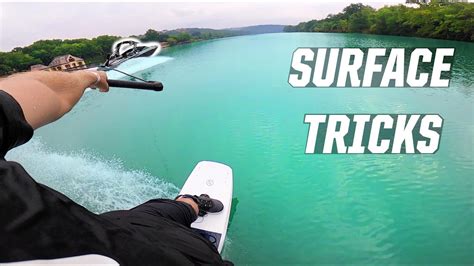 SURFACE TRICKS! - WAKEBOARDING - BOAT - YouTube