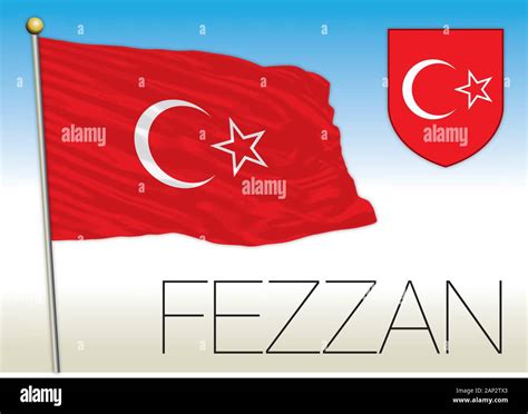 Fezzan regional flag, Libya, vector illustration Stock Vector Image ...