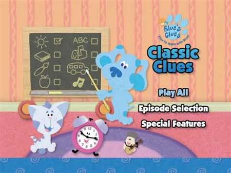 Blue's Clues: Classic Clues - DVD Menu Walkthrough - YouTube