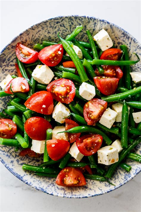 Easy tomato feta green bean salad - Simply Delicious